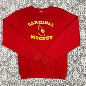 vintage russell athletic crewneck sweatshirt red soft made in usa men's small